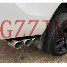 Hilux 2016+ side aluminum alloy exhaust pipe